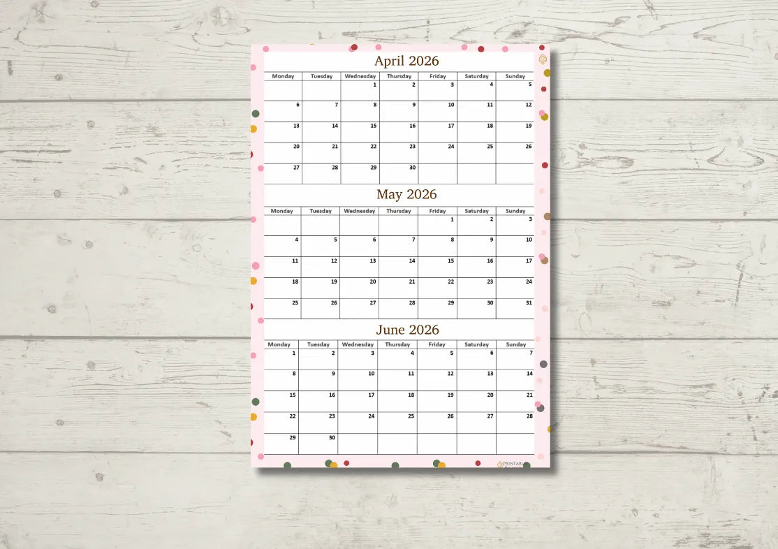 How to Plan Your 90 Days (3 Month Calendar Guide)