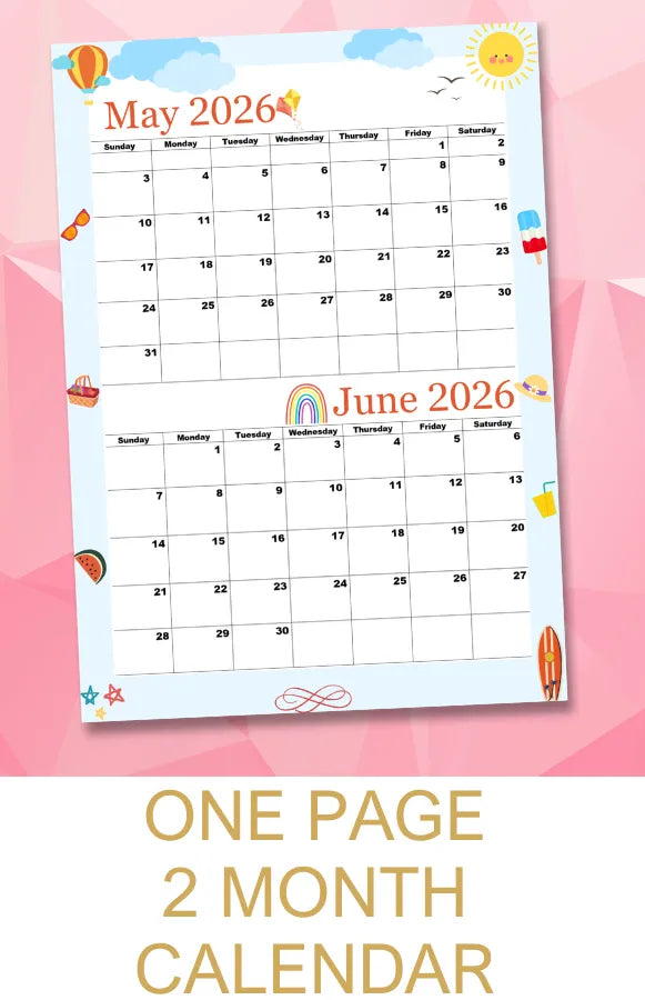 Get Organized with the Bimonthly Printable calendars