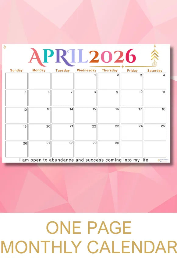 monthly Printable calendars for preparing your schedule and boost productivity