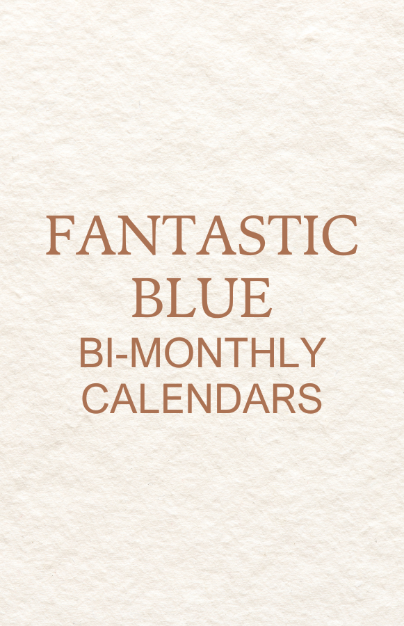 Fantastic Blue Bi-monthly Calendars