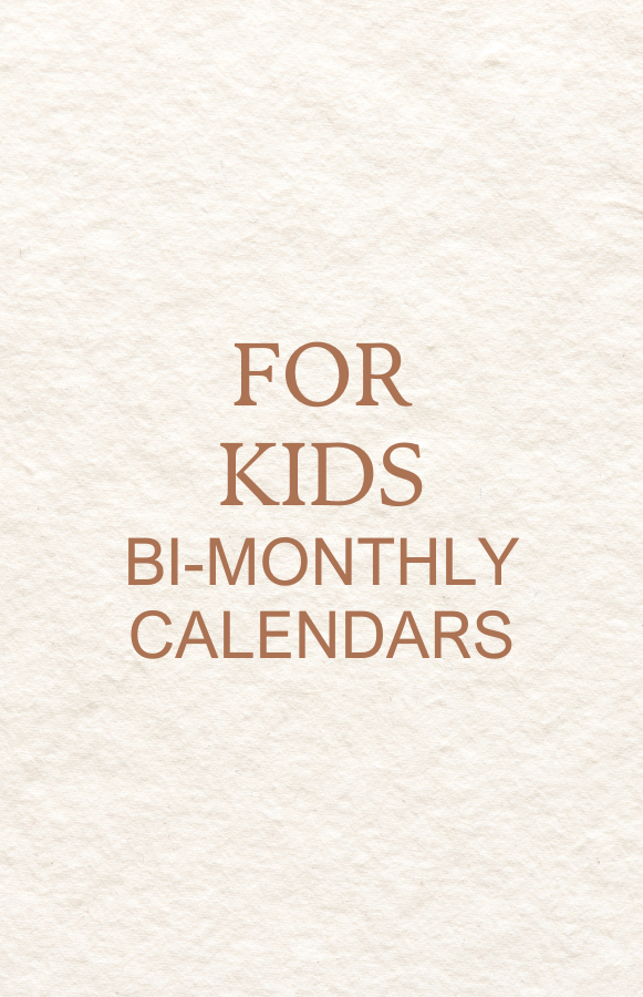 Kids-Bi Monthly calendars
