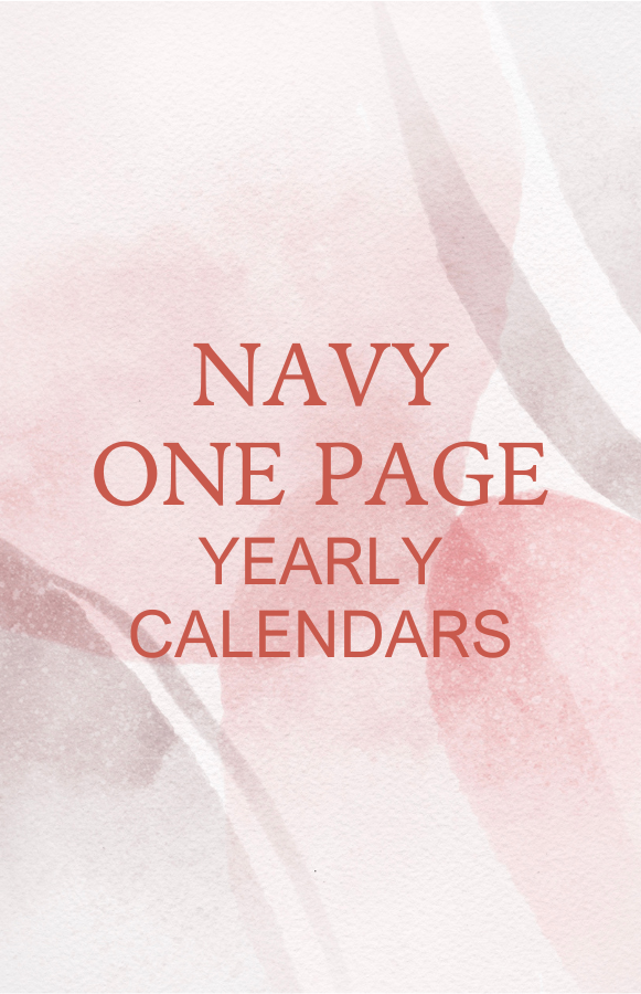 Navy-Yearly calendars