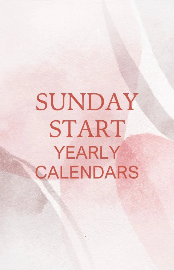 Sunday-Yearly calendar
