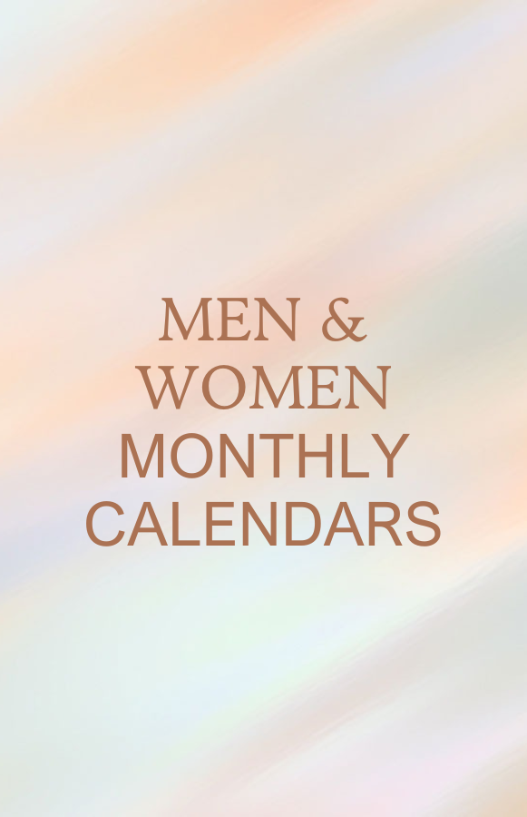 Men and Women - Monthly calendars