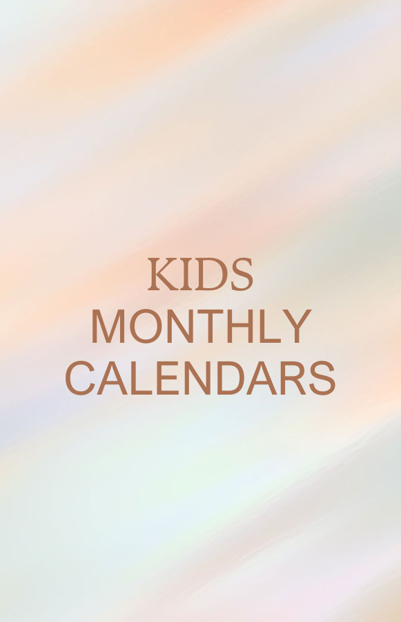 Kids - Monthly calendar