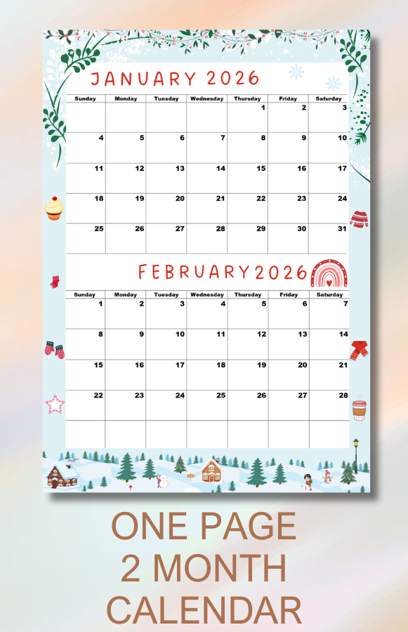 Bi-Monthly Printable Calendars