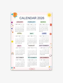 Yearly Printable Calendars