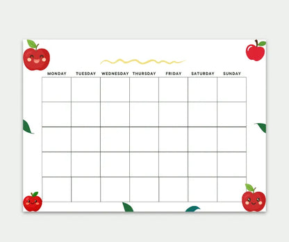 Blank Calendar Apple theme