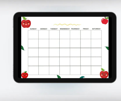 Blank Calendar Apple theme
