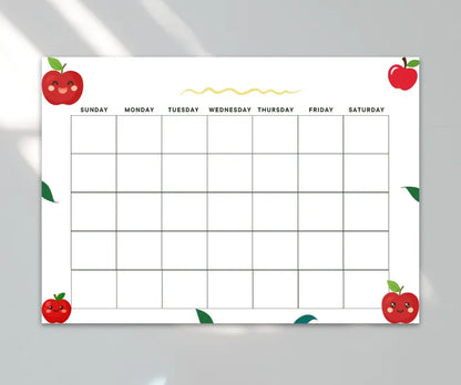 Blank Calendar Apple theme