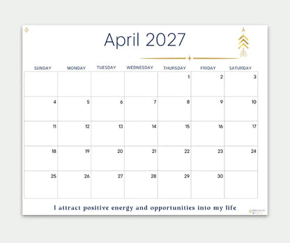 Inspire April 2027 calendar