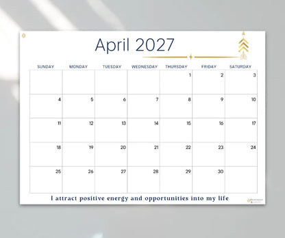 Inspire April 2027 calendar