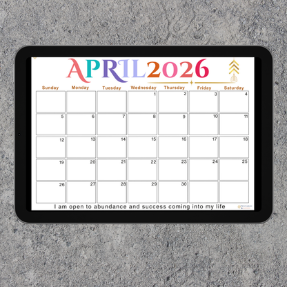 Inspire|Calendar for April 2026