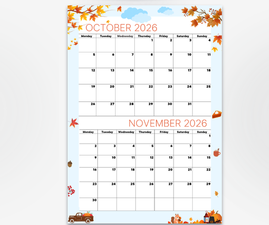 Fantastic Blue October & November 2026