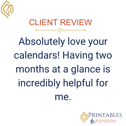 Lovely Red| Calendar for November 2025 & December 2025-Sunday Start!