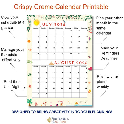 Crispy Creme July-August 2026