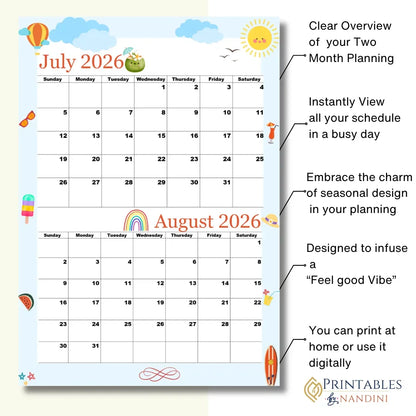 Fantastic Blue July and August 2026