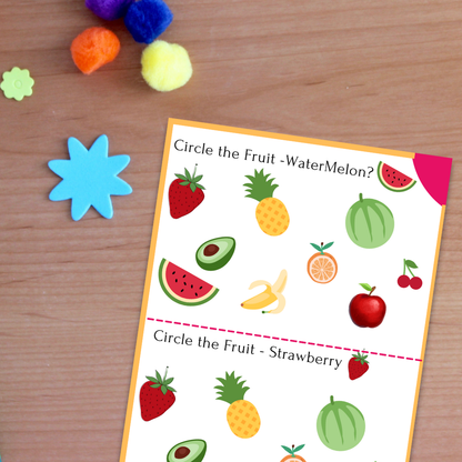 Fruits Buddies Bundle Learning worksheet for Kids!.