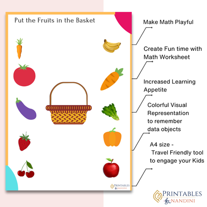 Fruits Buddies Bundle Learning worksheet for Kids!.