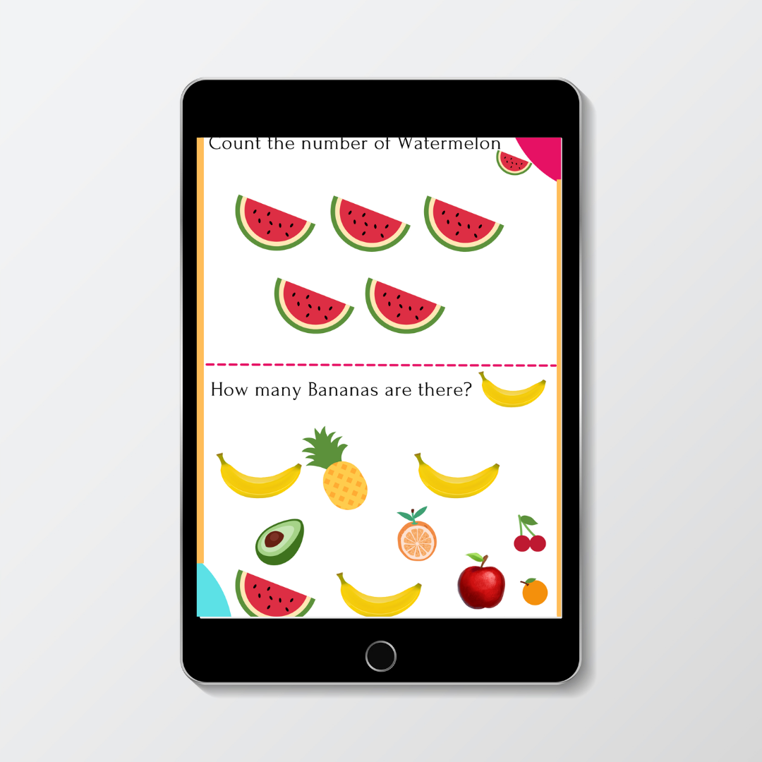 Fruits Buddies Bundle Learning worksheet for Kids!.