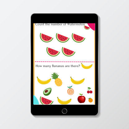 Fruits Buddies Bundle Learning worksheet for Kids!.