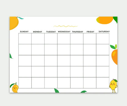 Blank Calendar Mango theme