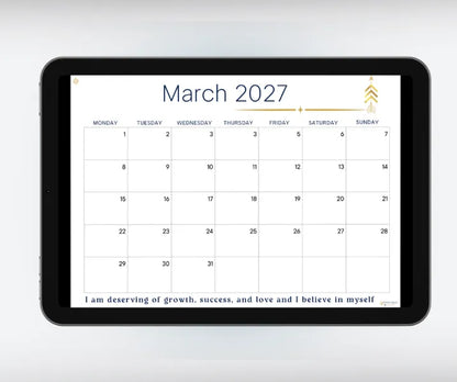 Inspire 2027 March Calendar