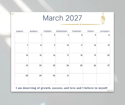 Inspire 2027 March Calendar