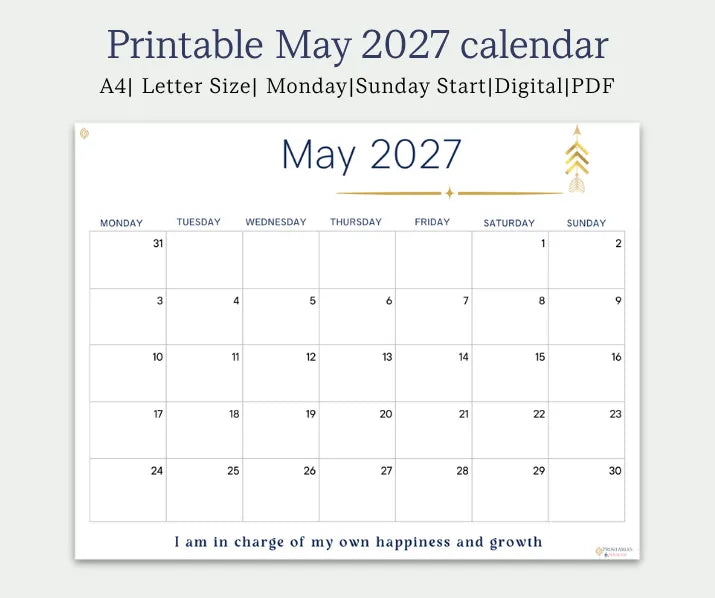Inspire May 2027 Calendar