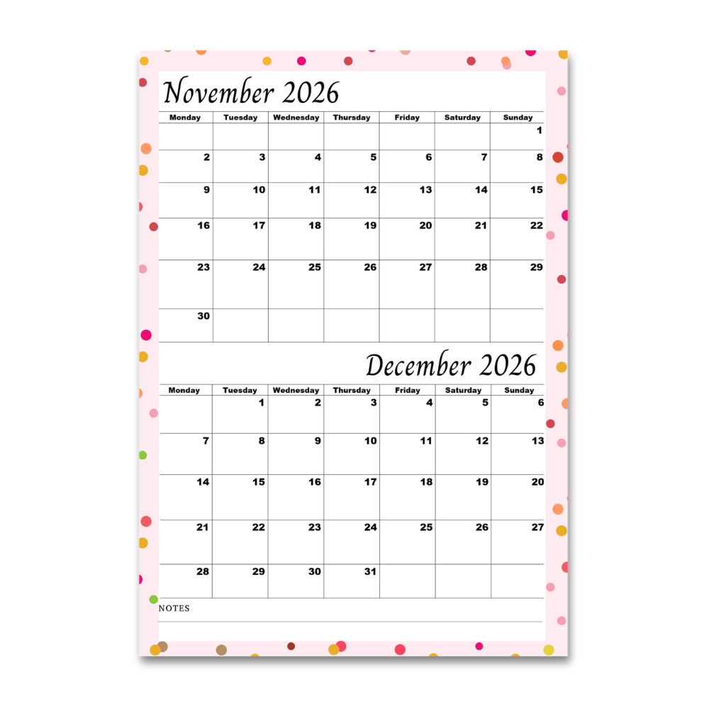 Pink November & December 2026