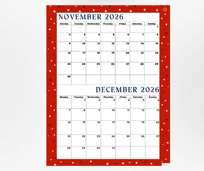 Lovely Red November December 2026