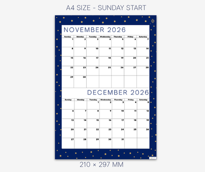 Cool Navy November and December 2026