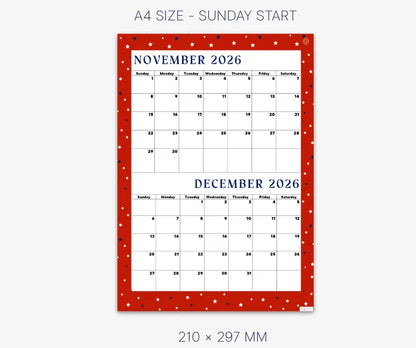 Lovely Red November December 2026