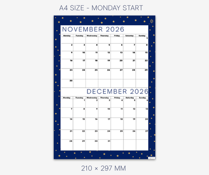 Cool Navy November and December 2026