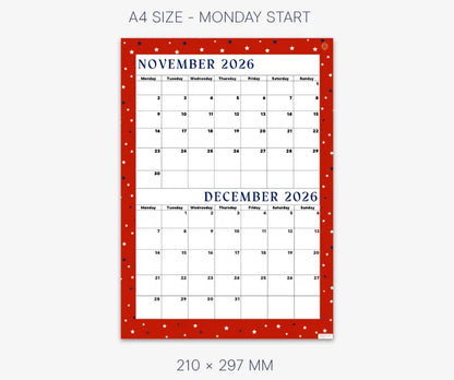 Lovely Red November December 2026