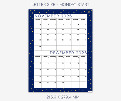 Cool Navy November and December 2026