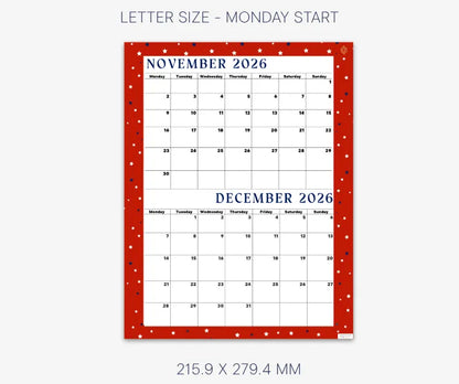 Lovely Red November December 2026