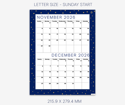 Cool Navy November and December 2026