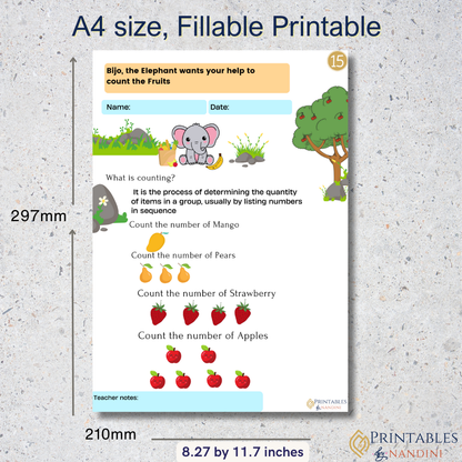 Number Buddies Bundle Math worksheet for Kids!.