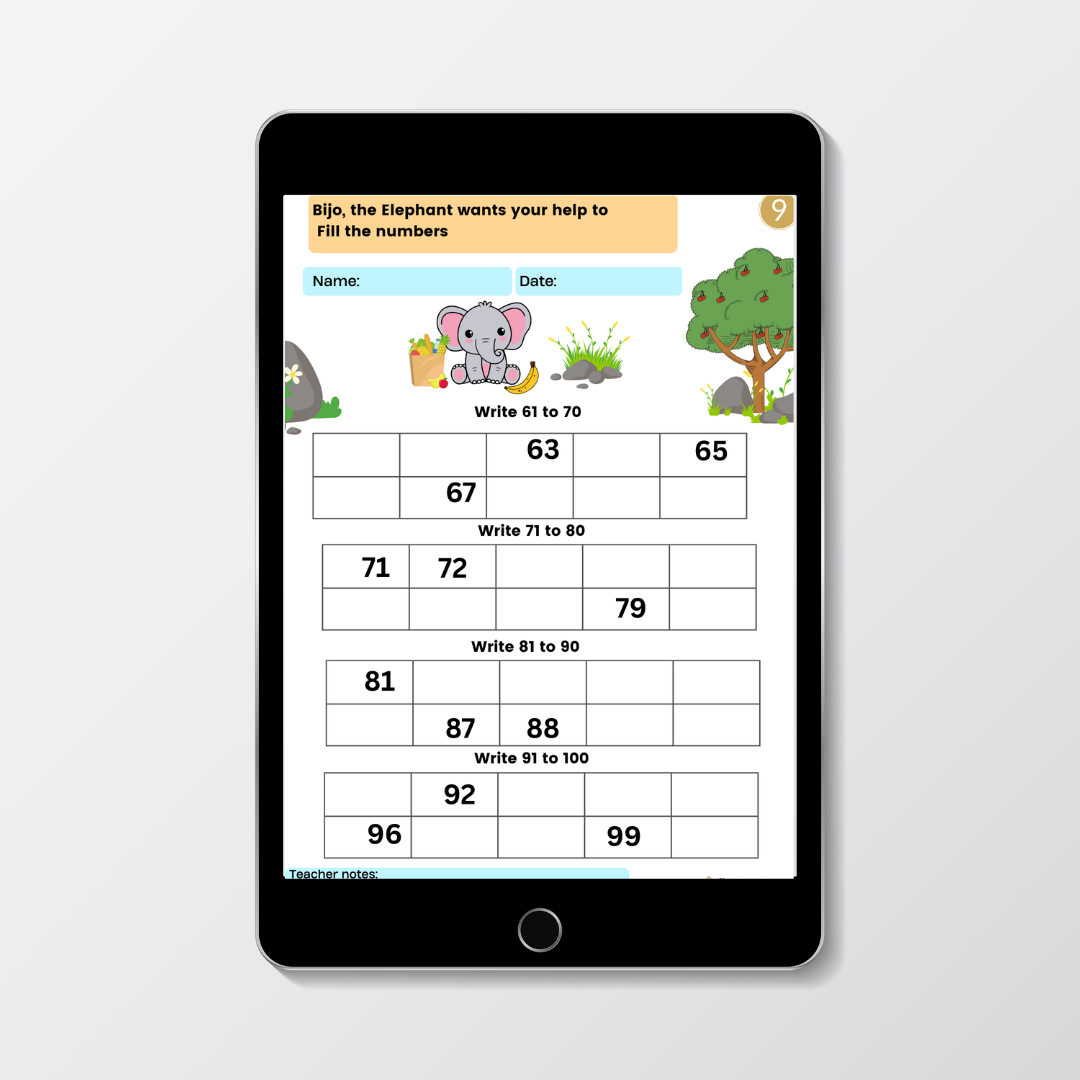 Number Buddies Bundle Math worksheet for Kids!.