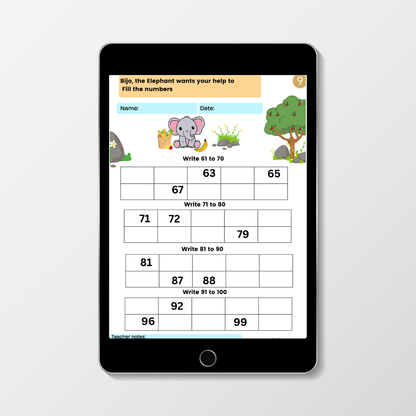 Number Buddies Bundle Math worksheet for Kids!.