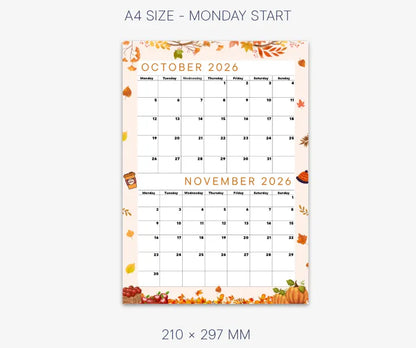 Seasonal Calendar October & November 2026