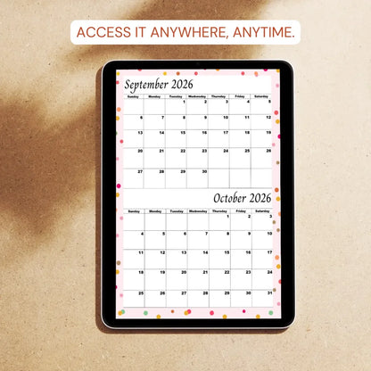 Pink September and October 2026