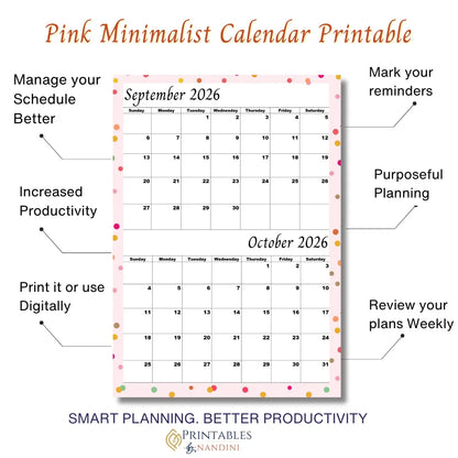 Pink September and October 2026