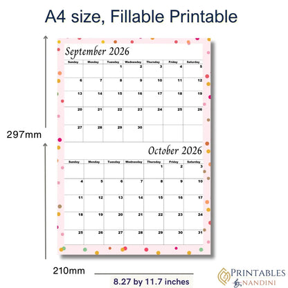 Pink September and October 2026