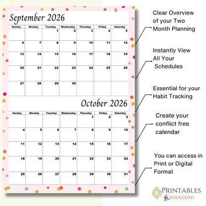 Pink September and October 2026