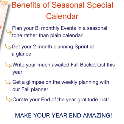 Seasonal Special|Bi-Monthly Calendar for October 2025 & November 2025, Monday Start,A4 PDF,Digital Download