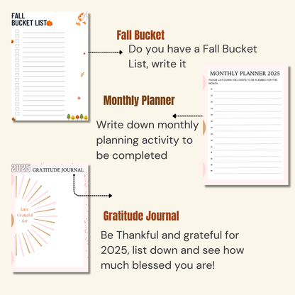 Seasonal Special|Bi-Monthly Calendar for October 2025 & November 2025, Monday Start,A4 PDF,Digital Download