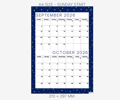 Cool Navy September & October 2026