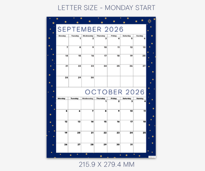 Cool Navy September & October 2026
